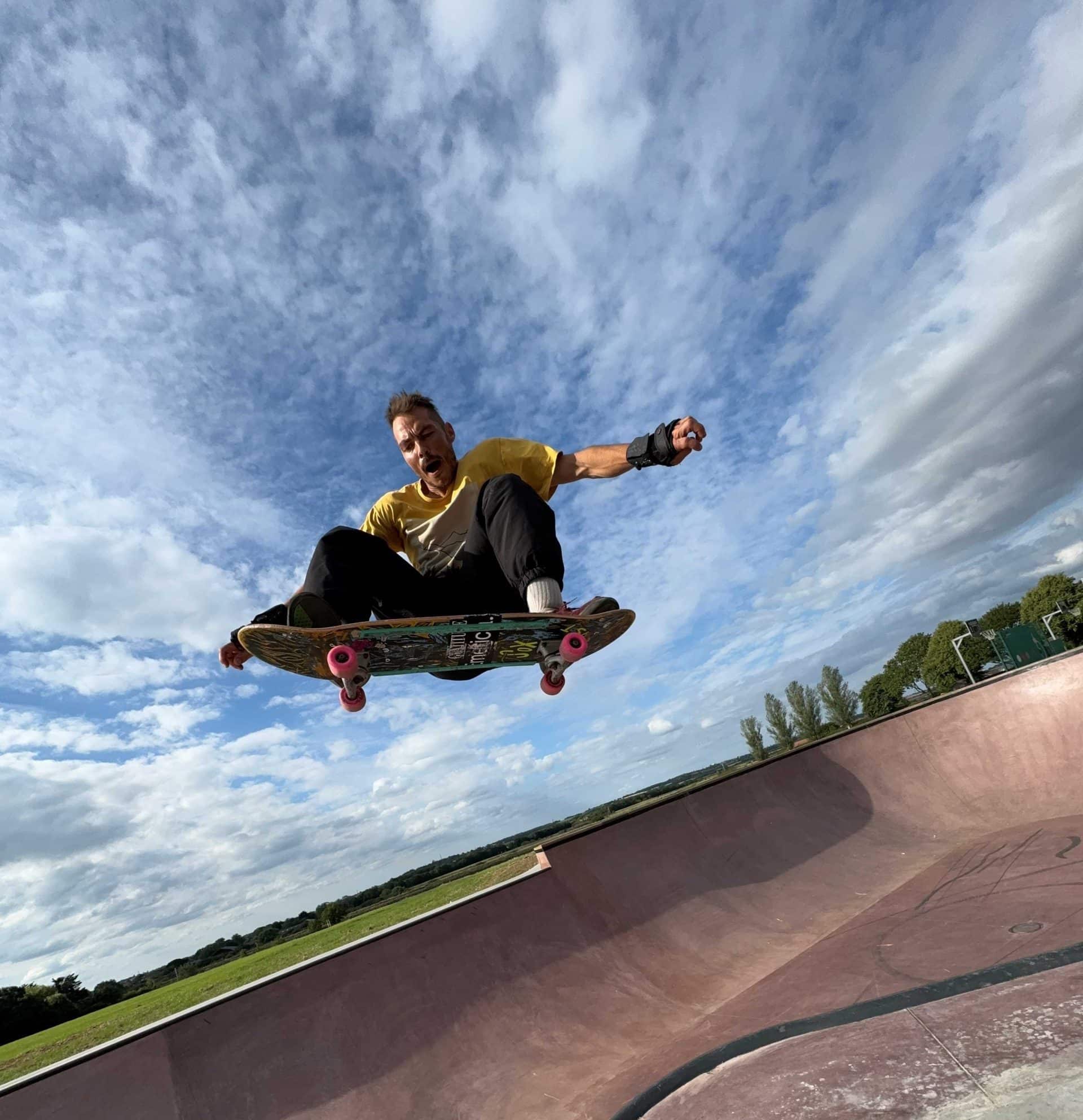 King Ramps Skateboarder